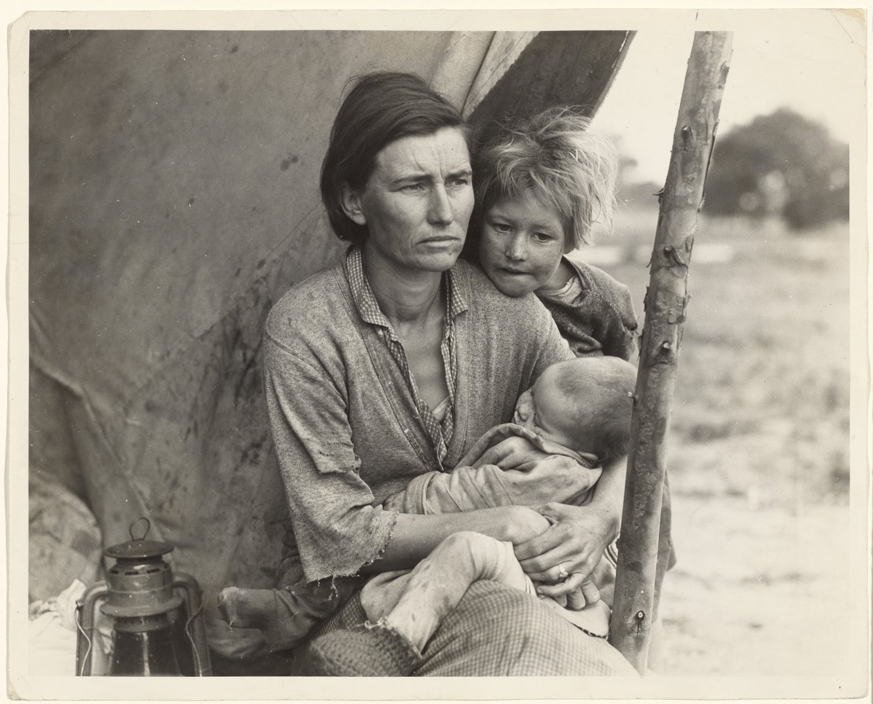 Köyhät herneenpoimijat, Kalifornia tekijältä Dorothea Lange