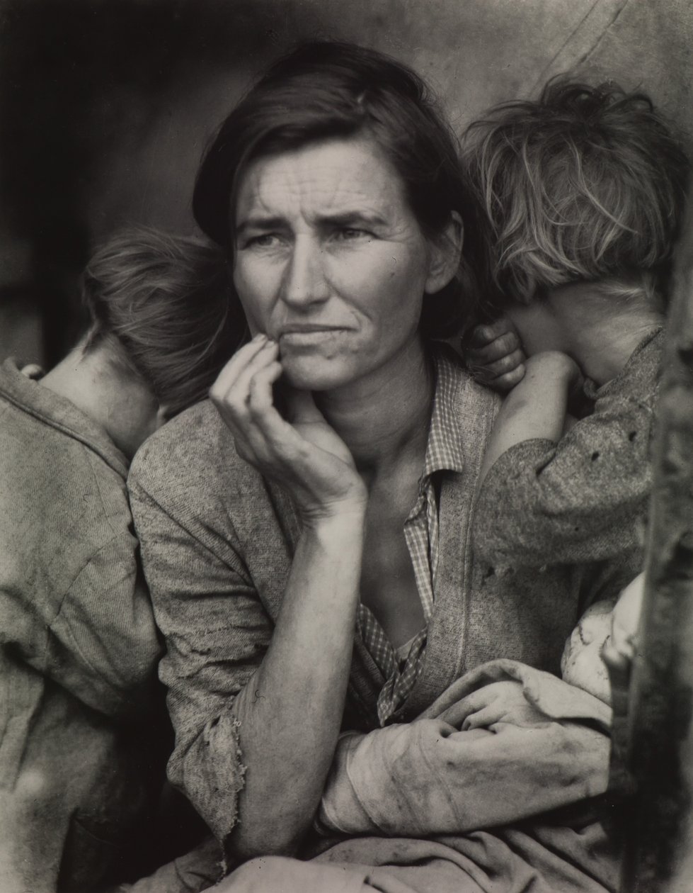 Siirtolainen äiti, Nipomo, CA tekijältä Dorothea Lange