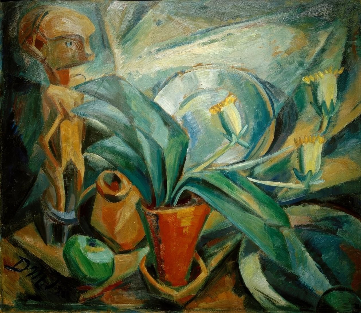 Stillleben mit Calla und Figur tekijältä Dorothea Mätzel Johannsen