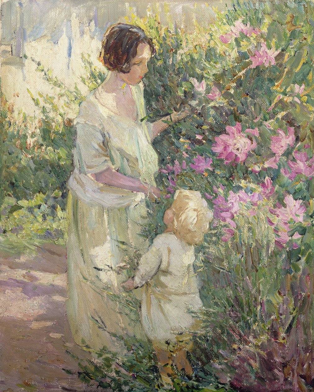 Kukkien poimiminen (öljy kankaalle) tekijältä Dorothea Sharp