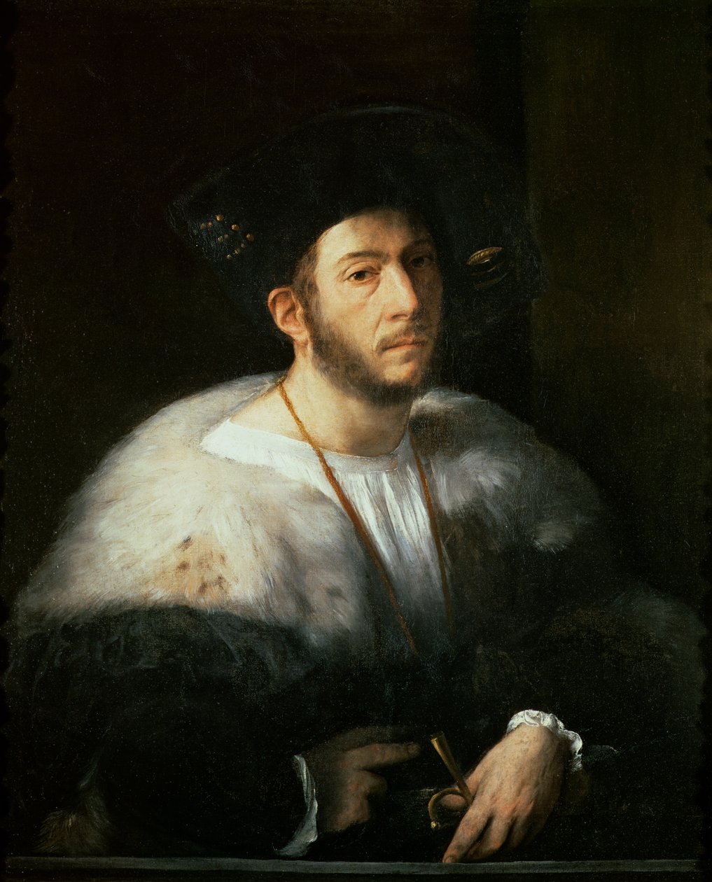 Miehen muotokuva, mahdollisesti Cesare Borgia (1476-1507) tekijältä Dosso Dossi