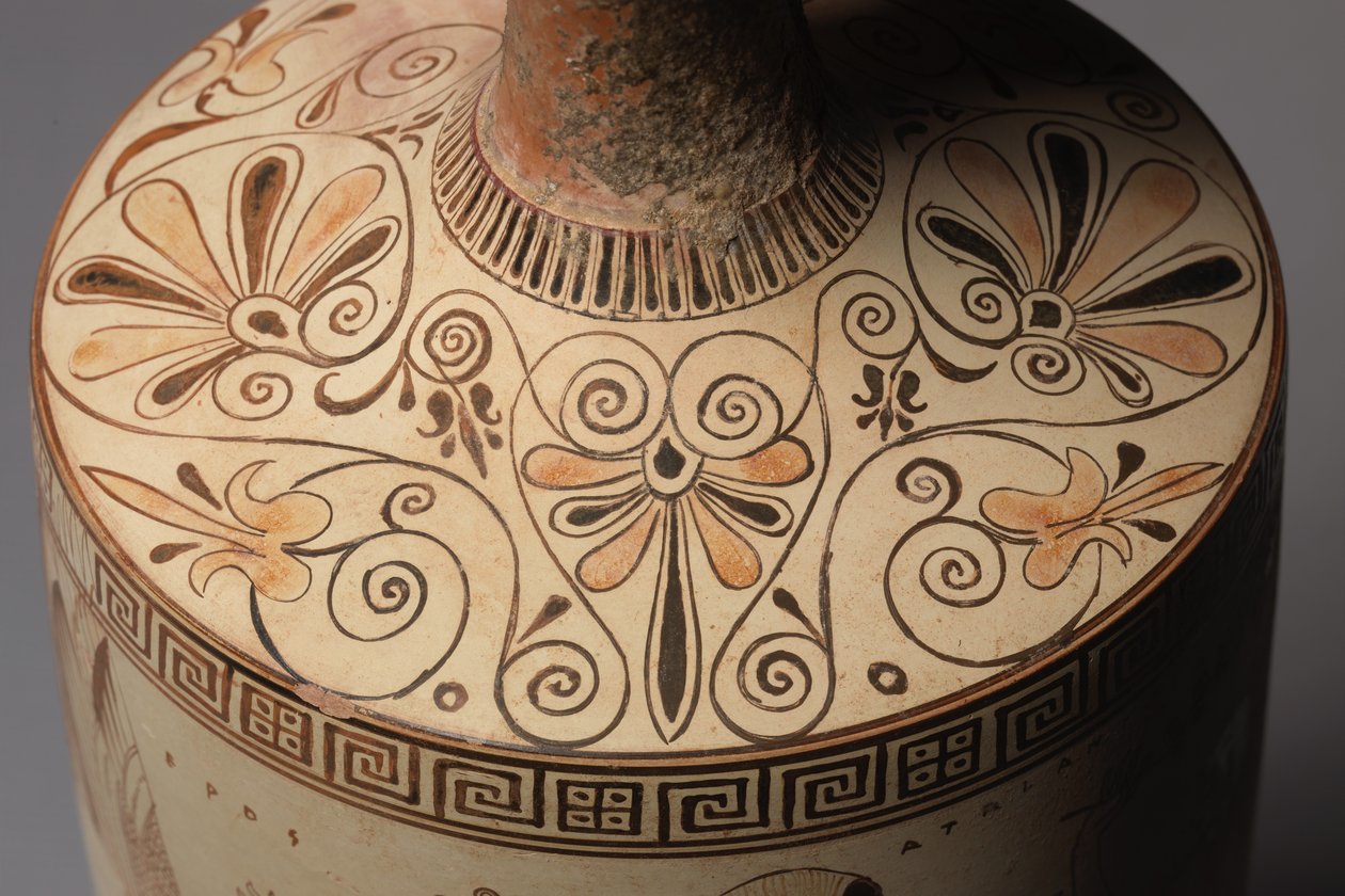 Atalanta Lekythos (hautajaisöljykannu), 500-490 eaa. tekijältä Douris