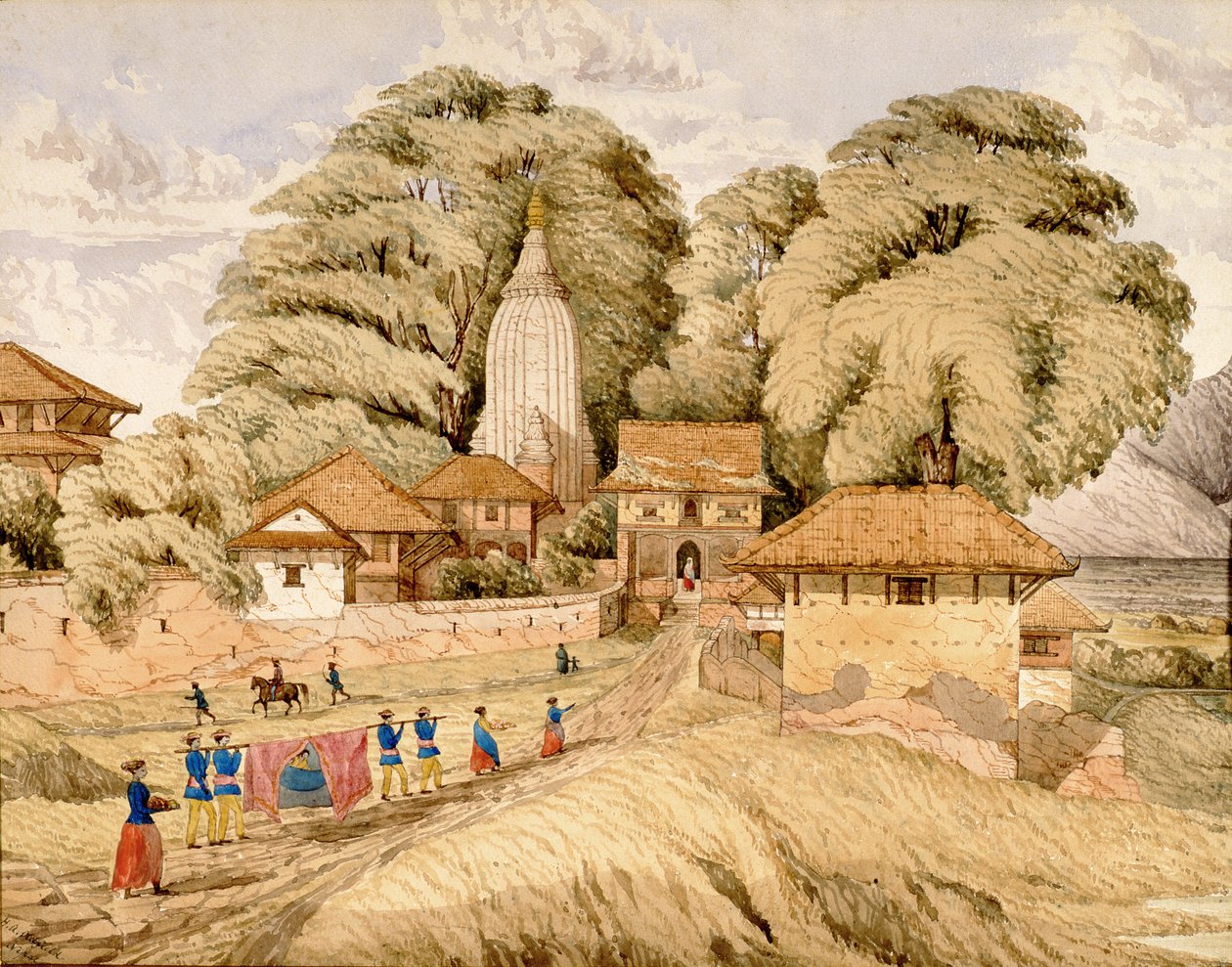 Narain - Hitthee, lähellä Kathmandooa, Nepal tekijältä Dr. Henry Ambrose Oldfield