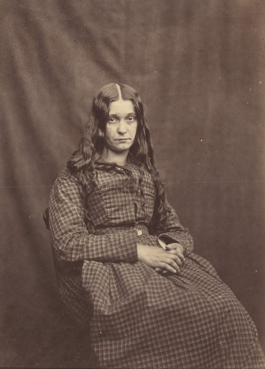 Nainen, Surrey County Asylum, n. 1855. tekijältä Dr Hugh Welch Diamond