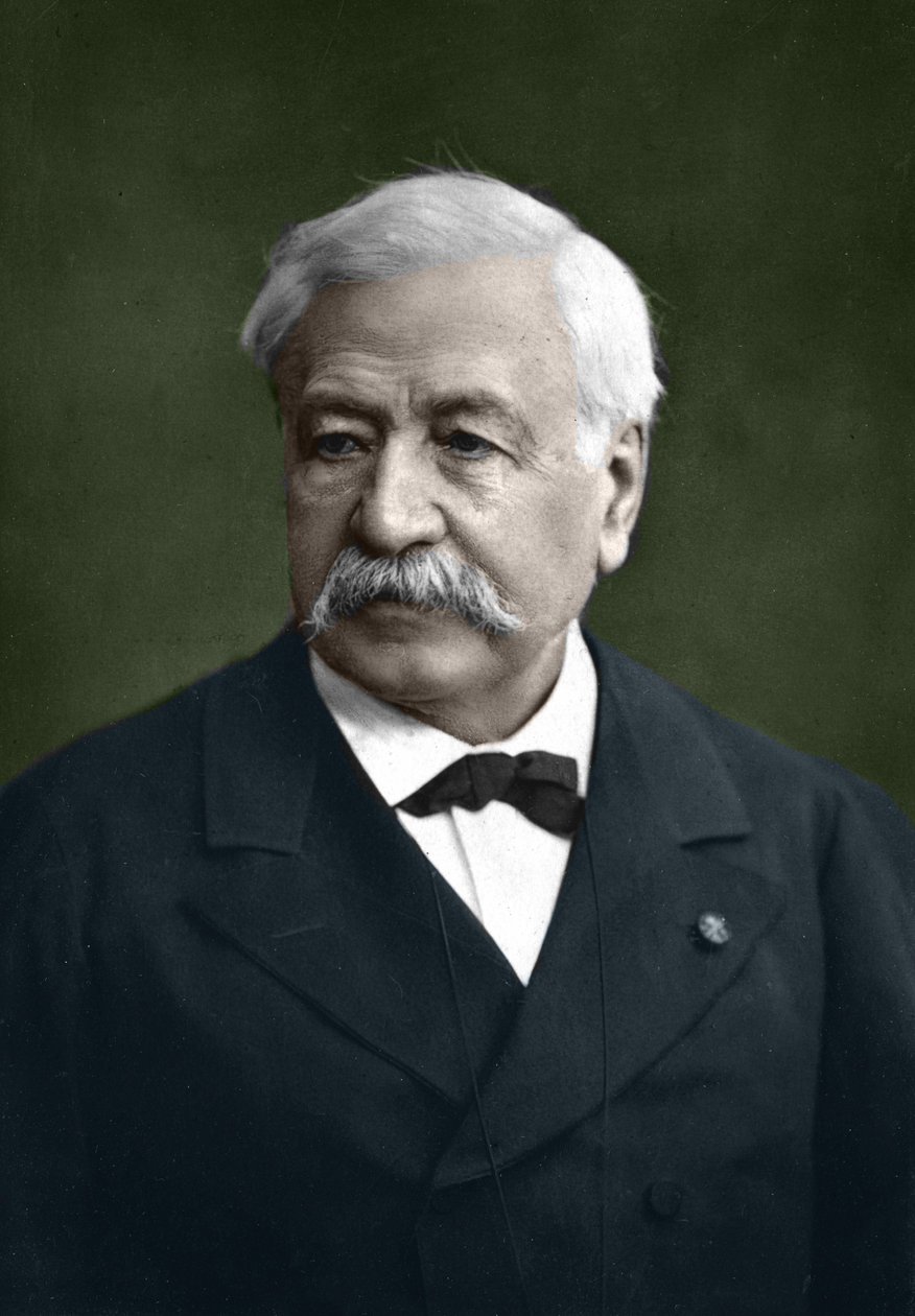 Muotokuva Ferdinand de Lessepsistä (1805 - 1894). Valokuva lohikäärmeestä. tekijältä Dragon