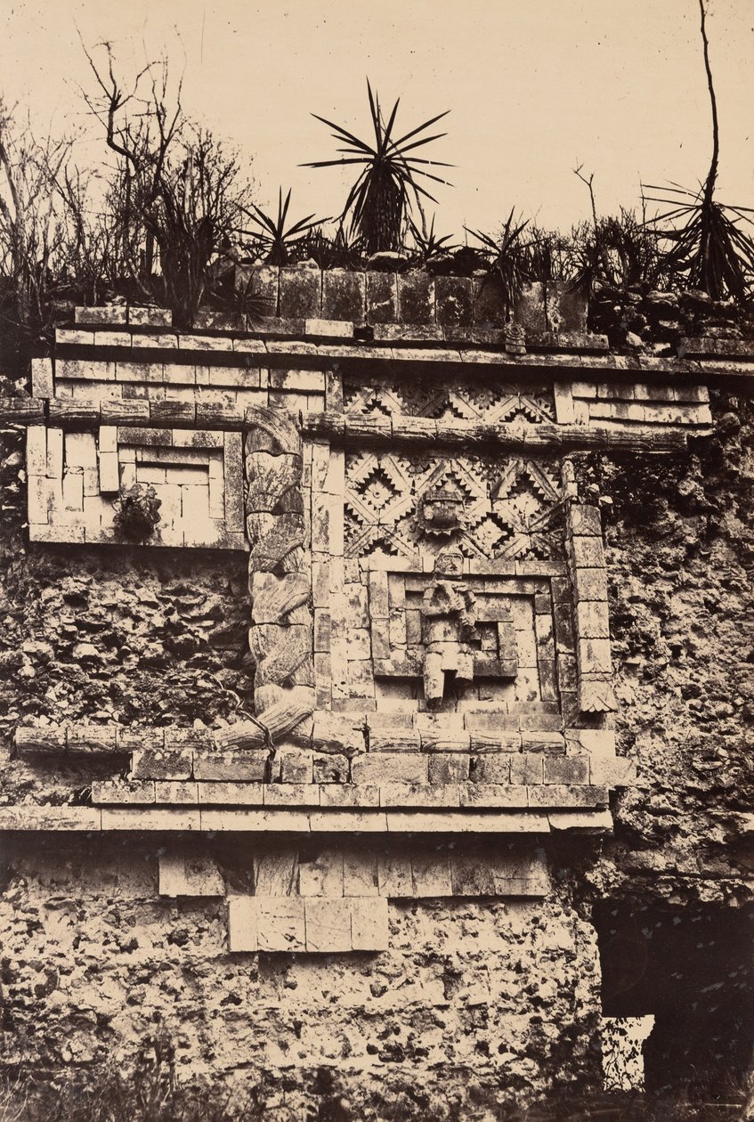 Uxmal, intialainen pohjareliefi, Nunnien palatsi (Uxmal, Bas Relief de l