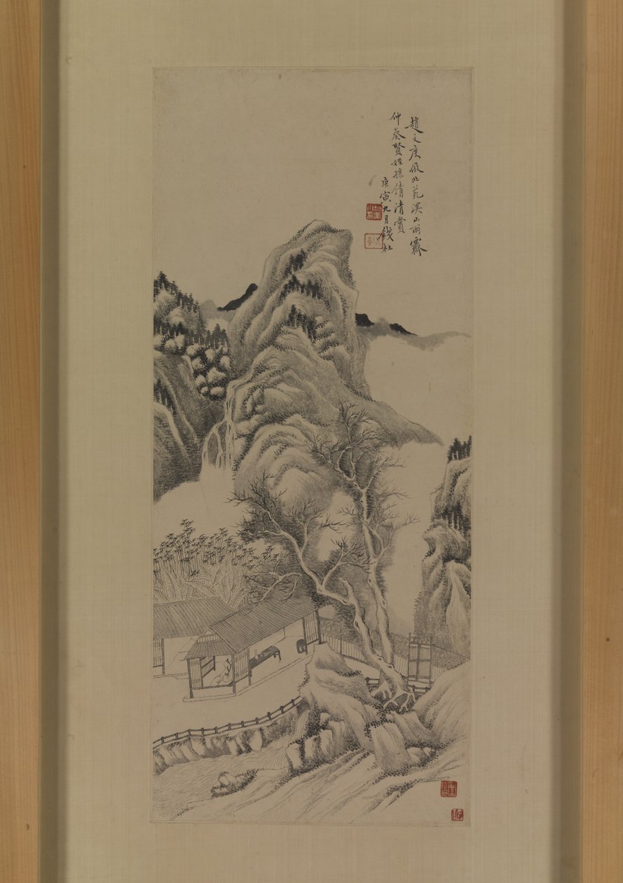 Depois da cópia de Zhao Zuo dos córregos e montanhas de Dong Yuan depois de limpar Rainfinnish tekijältä Du Qian