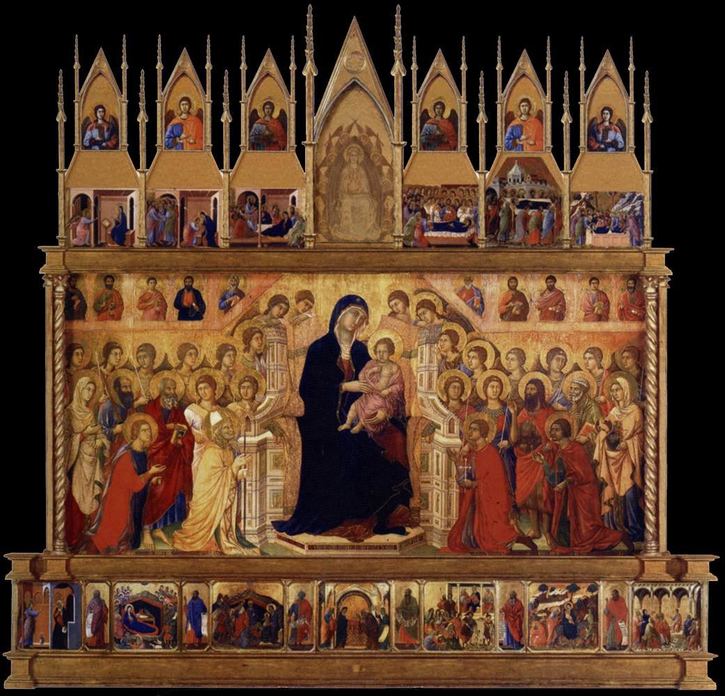 Maestàn oletettu rekonstruktio tekijältä Duccio di Buoninsegna
