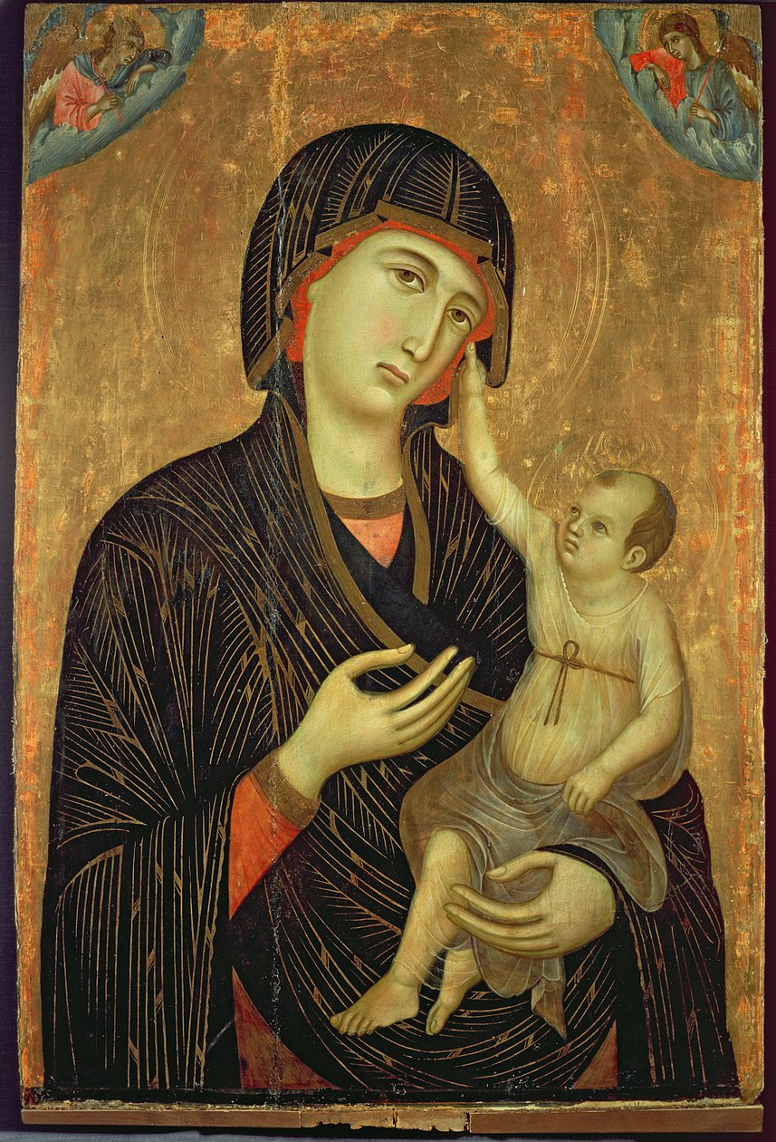 Crevole Madonna, n. 1284 (Neitsyt ja lapsi enkelien kanssa) tekijältä Duccio di Buoninsegna