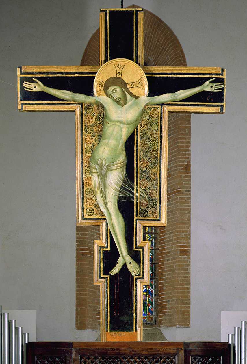 Ristiinnaulitseminen (tempera paneelissa) tekijältä Duccio di Buoninsegna