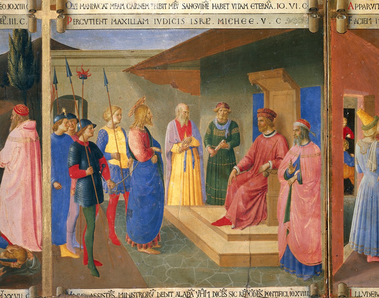 Kristus Kaifaan edessä, yksityiskohta teoksesta Episodes from Christ