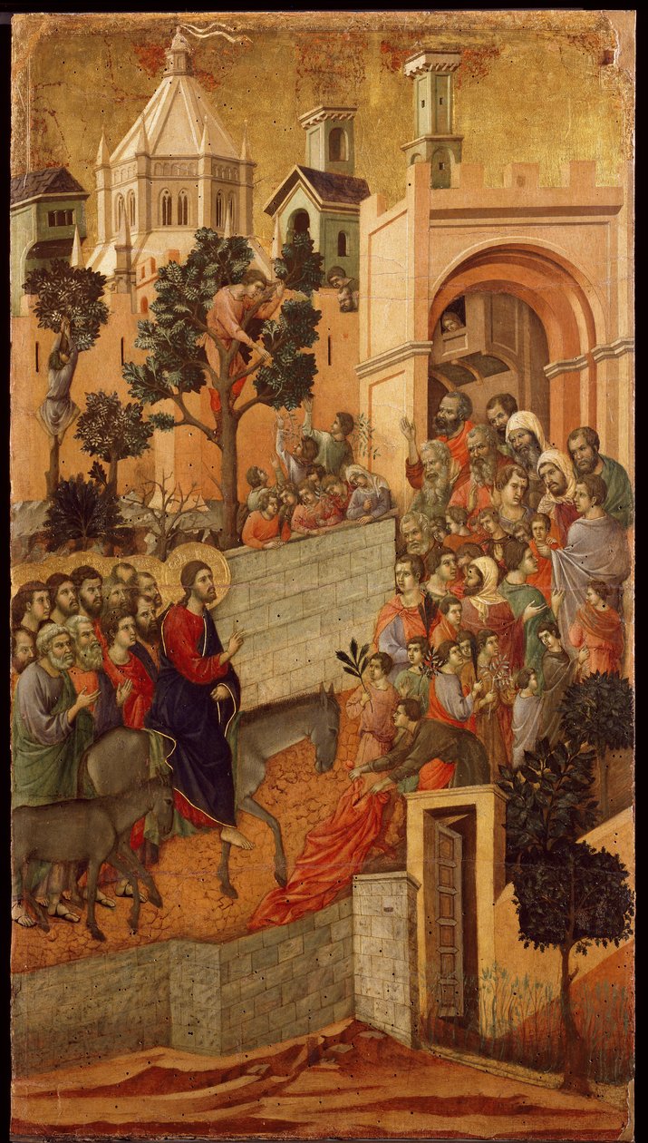 Suru: Pääsy Jerusalemiin tekijältä Duccio di Buoninsegna