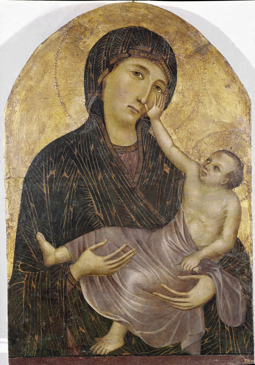 Neitsyt ja lapsi (tempera ja kulta paneelissa tekijältä Duccio di Buoninsegna