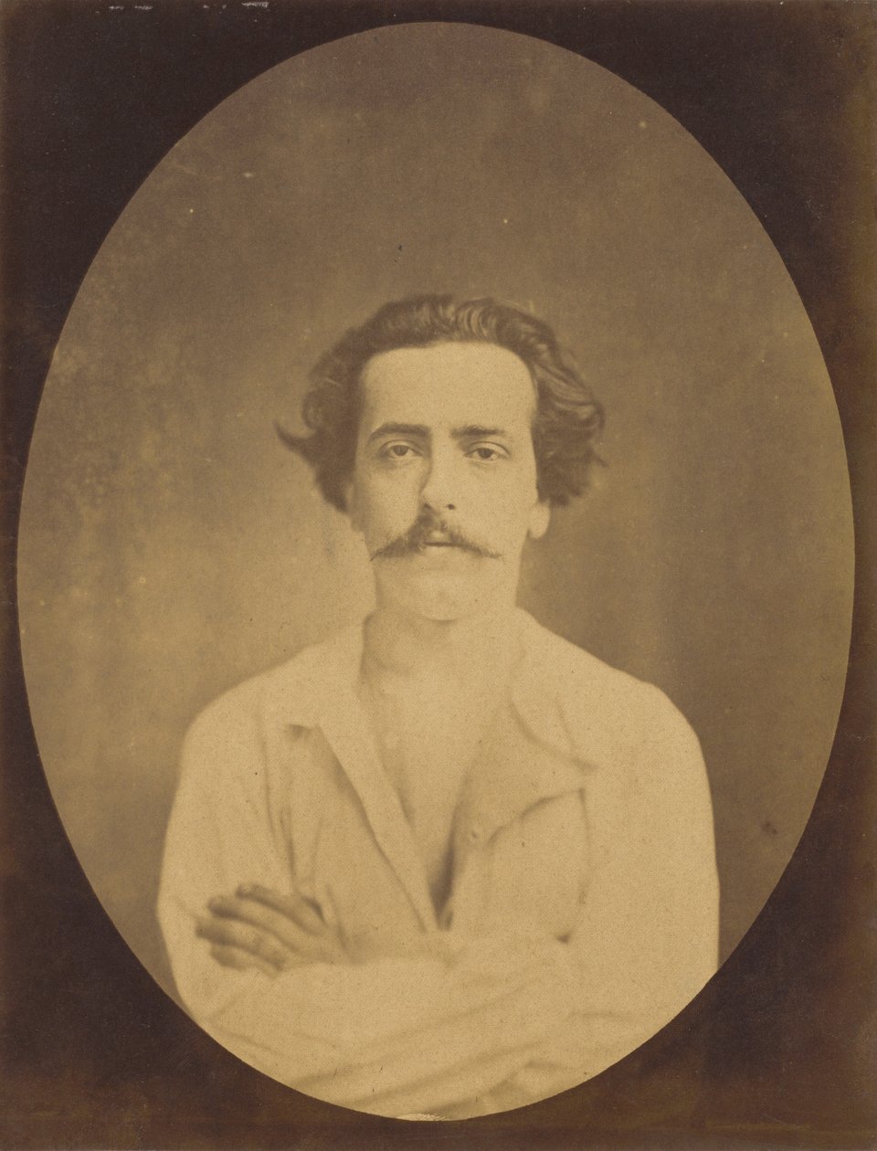 Kasvot levossa, 1854-1856, painettu 1862. tekijältä Duchenne de Boulogne
