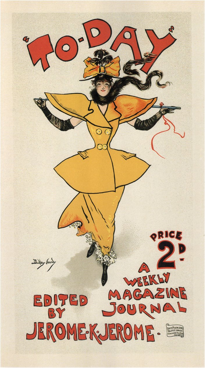 Journal To-Day, toimittanut Jerome K. Jerome Poster, 1895 tekijältä Dudley Hardy