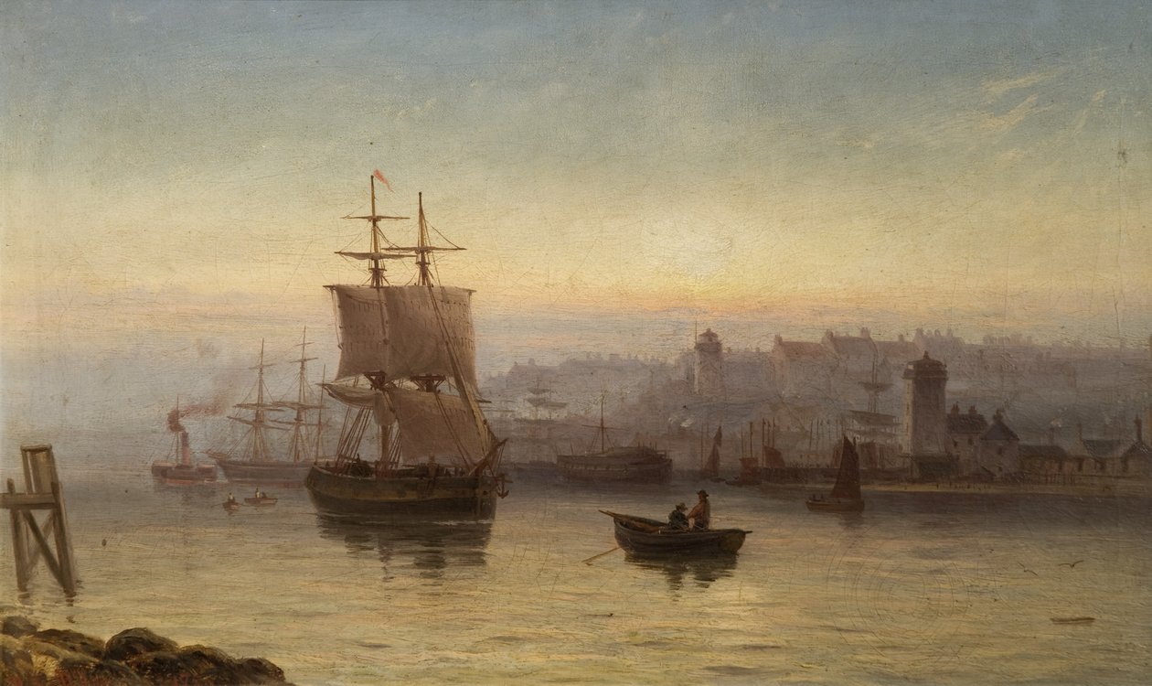 Tyne-joen suu, North Bank 1875 tekijältä Duncan F. McLea