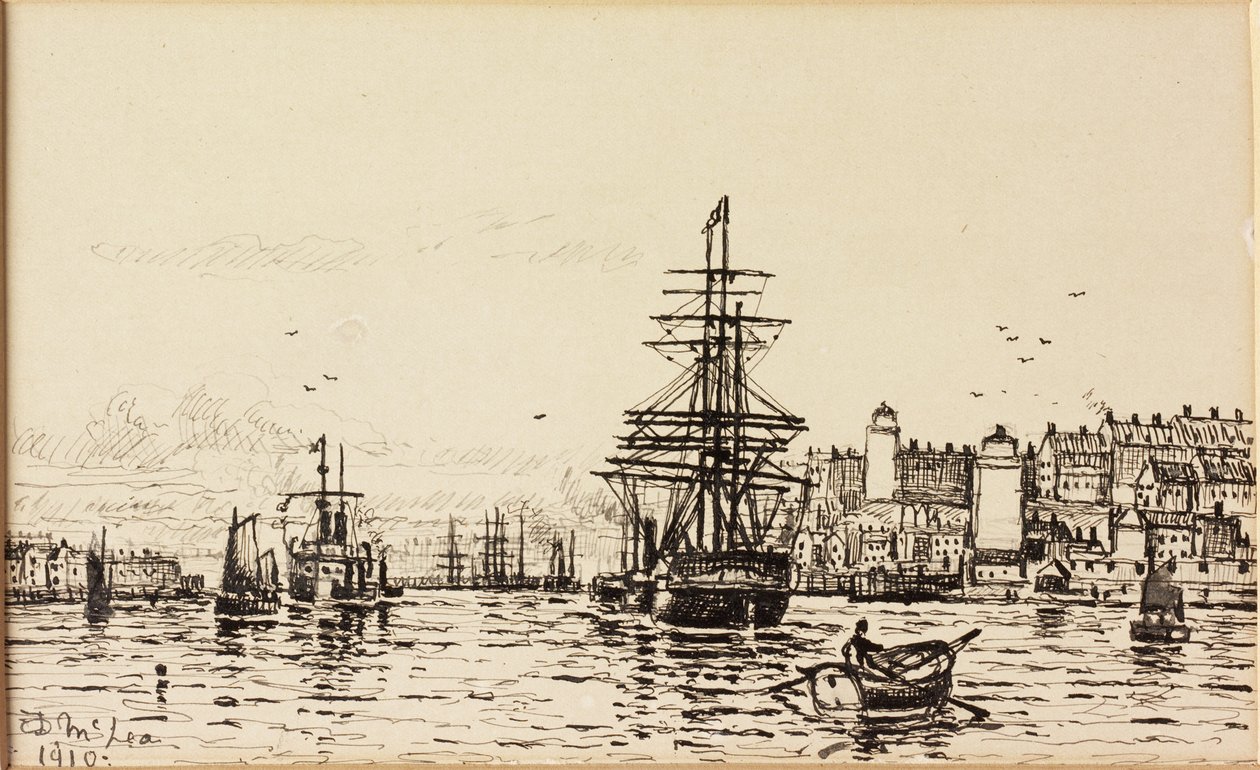 High and Low Lights North Shields (muste paperille) tekijältä Duncan F. McLea