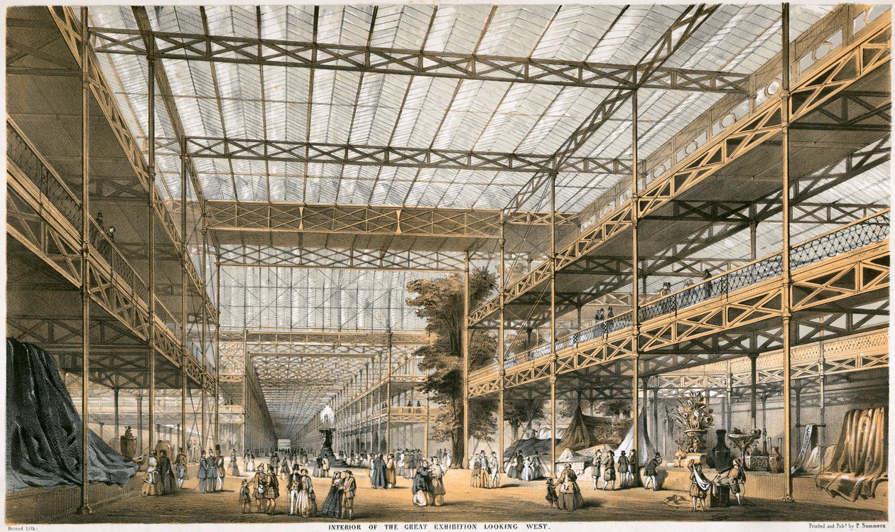 Suuri näyttely, Crystal Palace, Hyde Park, Lontoo, 1851 tekijältä Durond