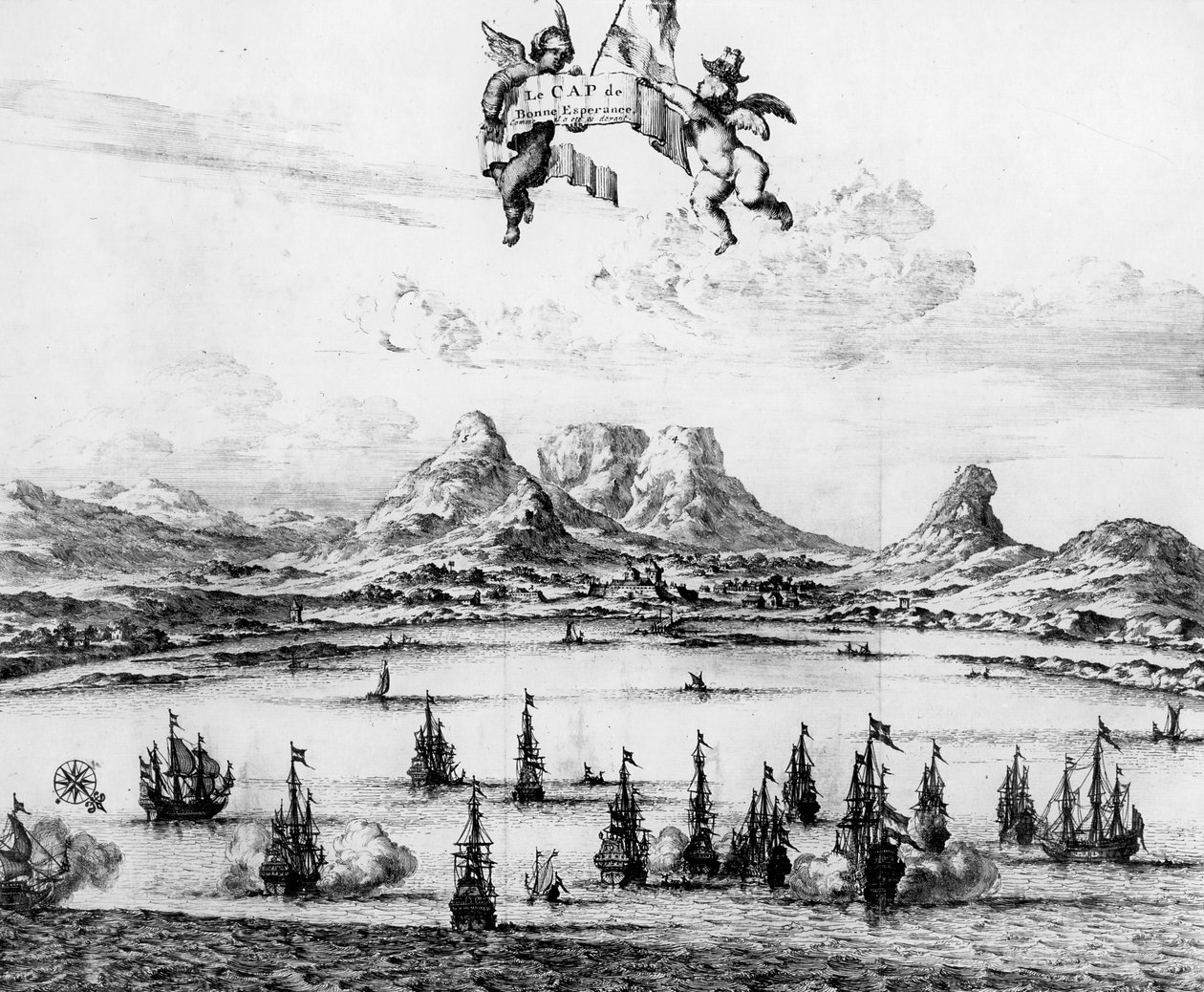 Le Cap de Bonne Esperance, 1727 tekijältä Dutch School
