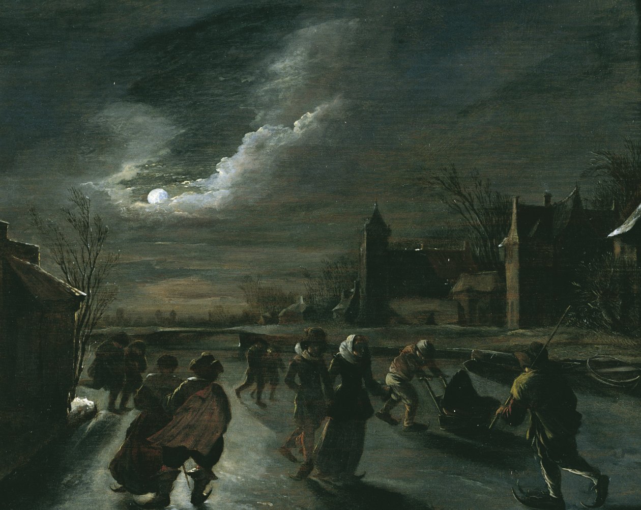 Moonlight kohtaus luistelijoiden kanssa tekijältä Dutch School