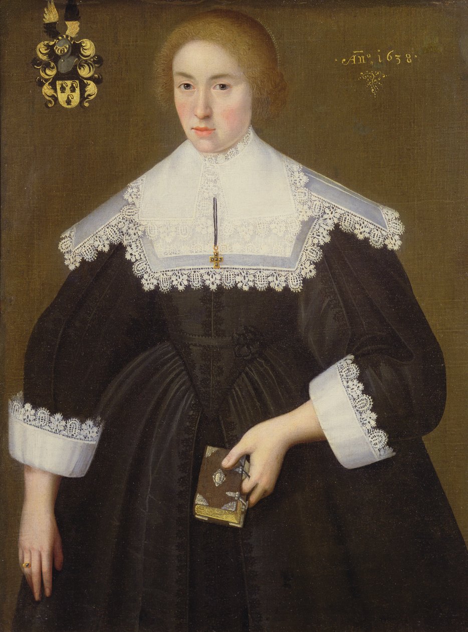 Naisen muotokuva, 1638 tekijältä Dutch School