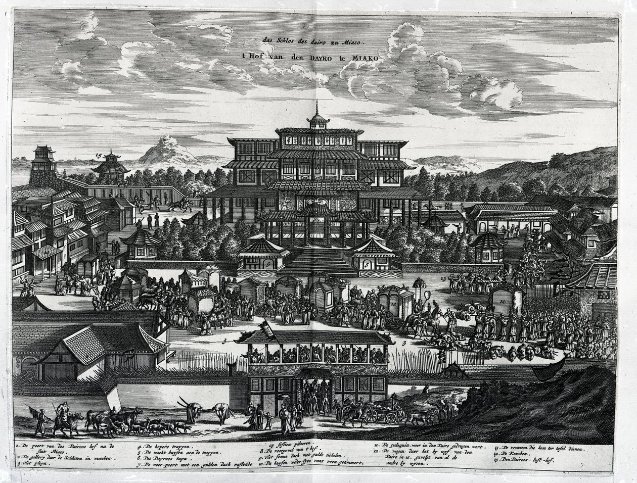 Kulkue Macaosta, kuvitus Arnoldus Montanuksen Atlas Chinensisistä, 1671 tekijältä Dutch School
