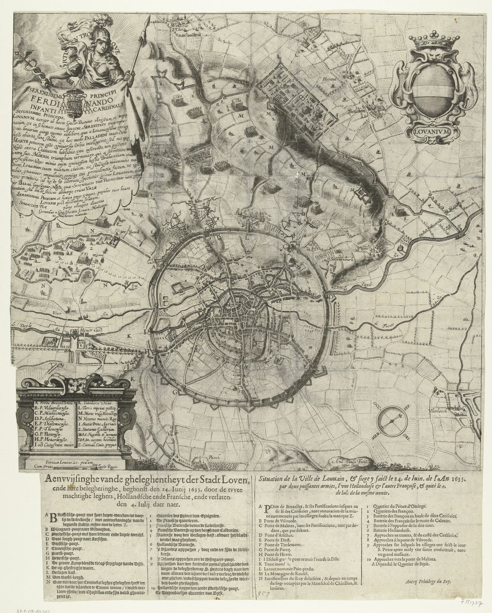 Hollannin ja Ranskan armeijat piirittivät Leuvenin 1635 tekijältä Dutch School