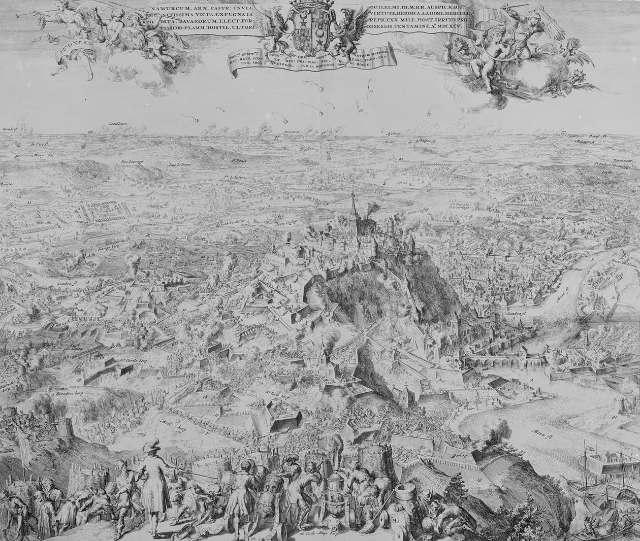 Namurin piiritys, 1695 tekijältä Dutch School