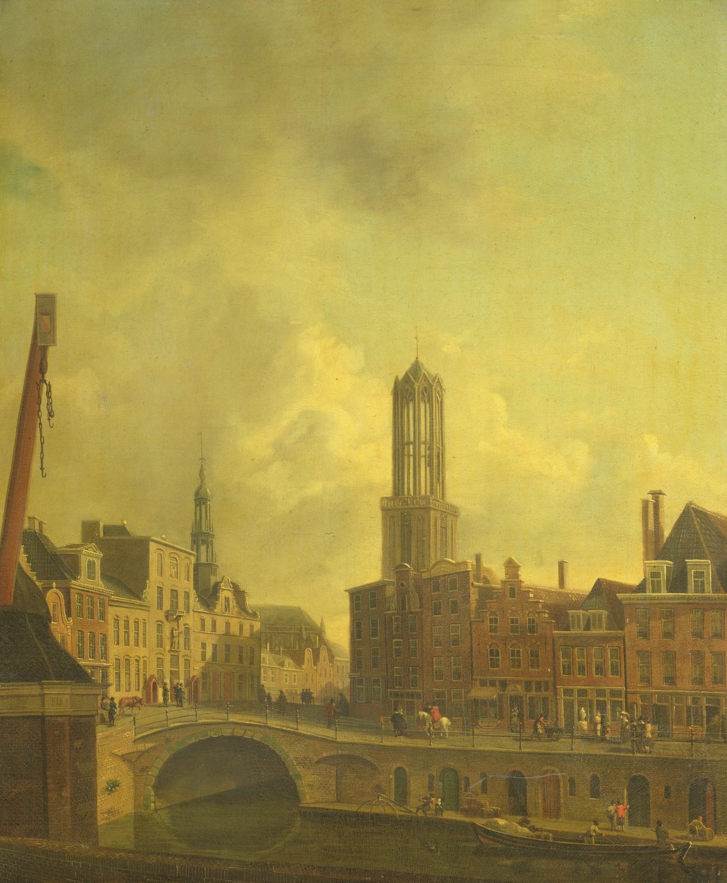 Utrecht Street Scene tekijältä Dutch School
