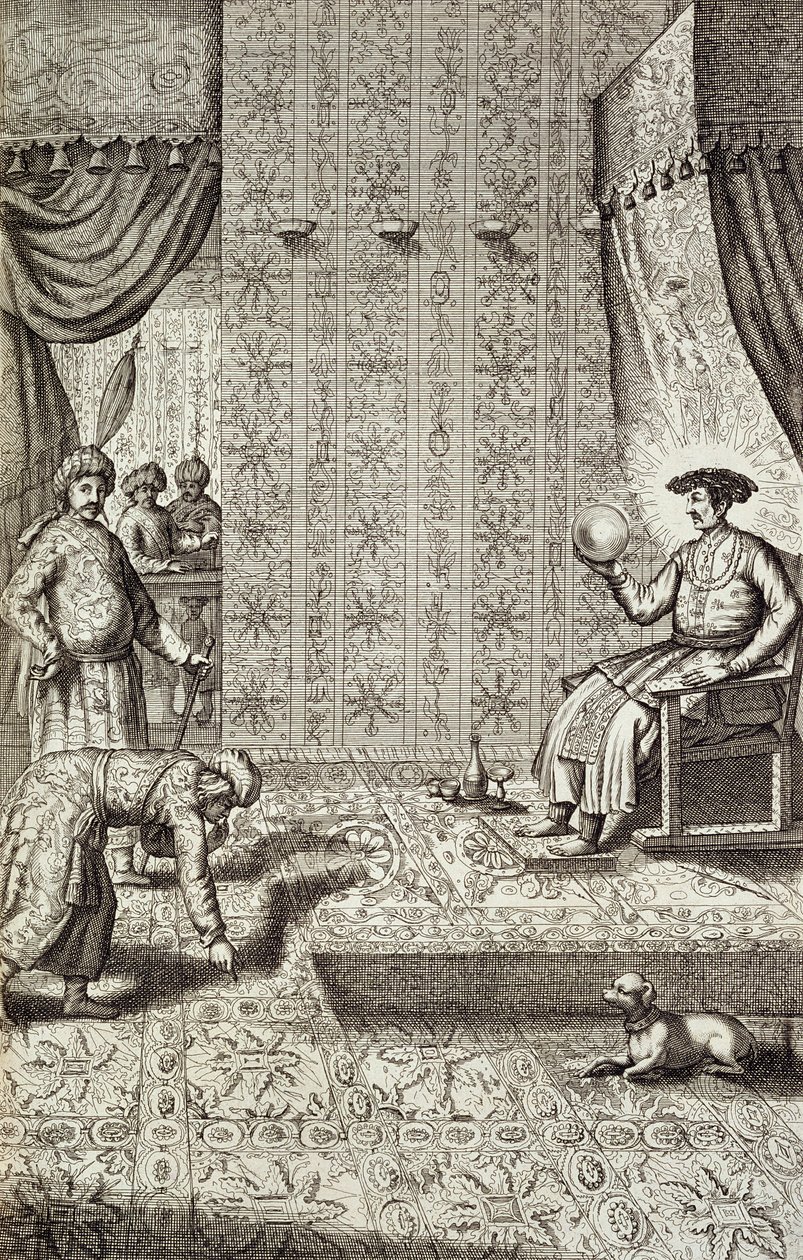 Kiinan suurlähettiläät Intian hallitsijalle, Kiinasta Kuvittanut Athanasius Kircher (1601-80) 1667 tekijältä Dutch School