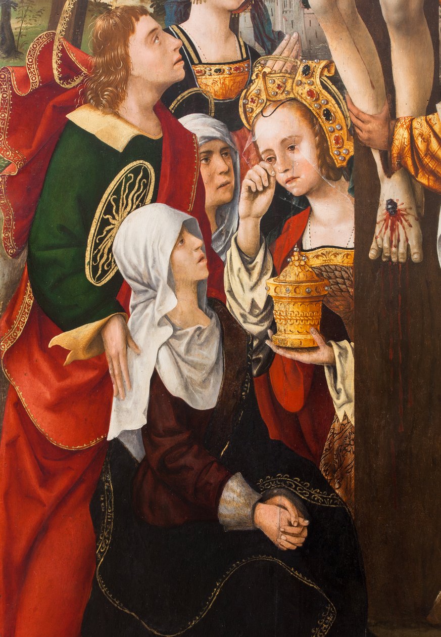 Laskeutuminen ristiltä,1520 (öljy kankaalle) tekijältä Dutch School