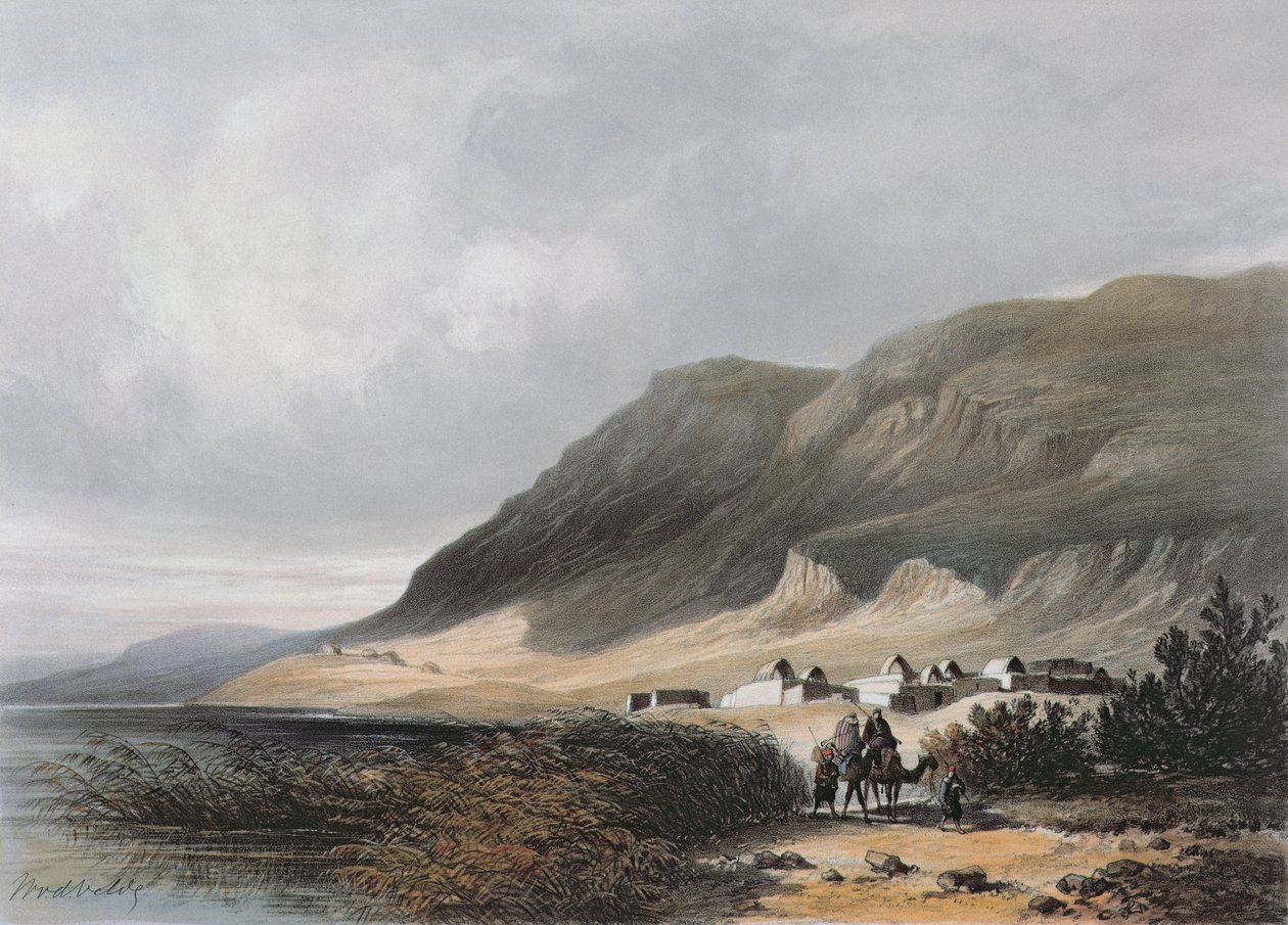 El-Mejdel (Magdala), kaiverrus Jean Jacottet (1806-n. 1843); tekijältä Dutch School