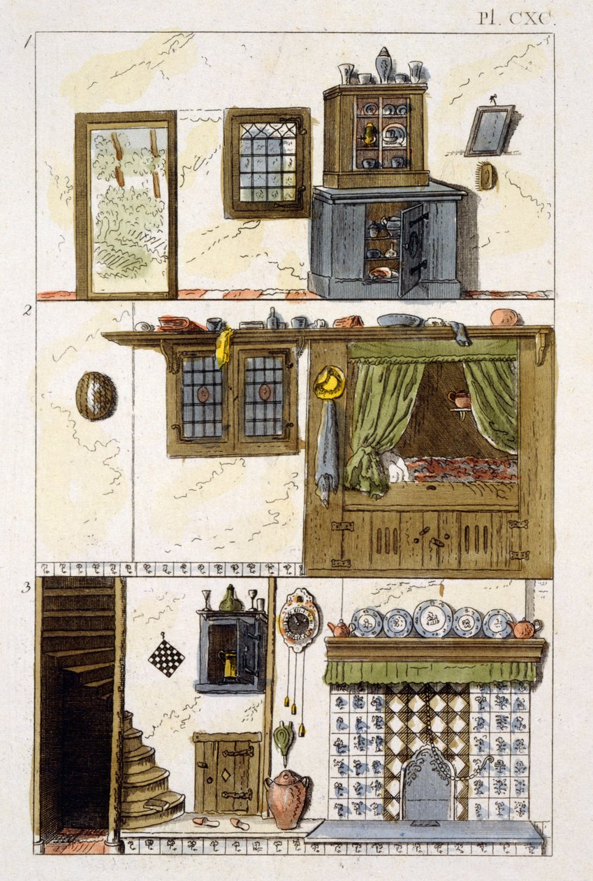 Kuvitus G Van Laarin Garden Gems -lehdestä, 1802 tekijältä Dutch School
