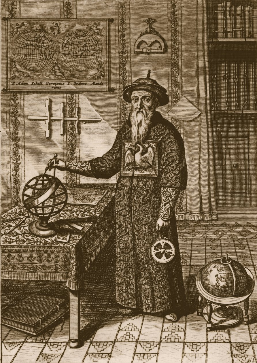 Johann Adam Schall von Bell, Kiinalainen Athanasius Kircherin kuvitus, 1667 tekijältä Dutch School