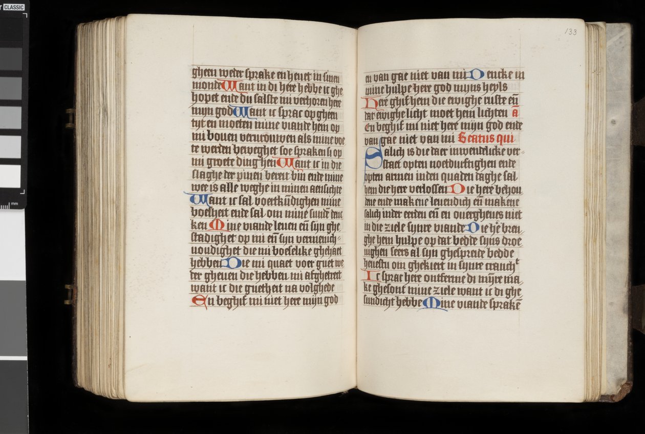 MS McClean 92, f.132v - f.133r, Book of Hours, n. 1470-90 tekijältä Dutch School