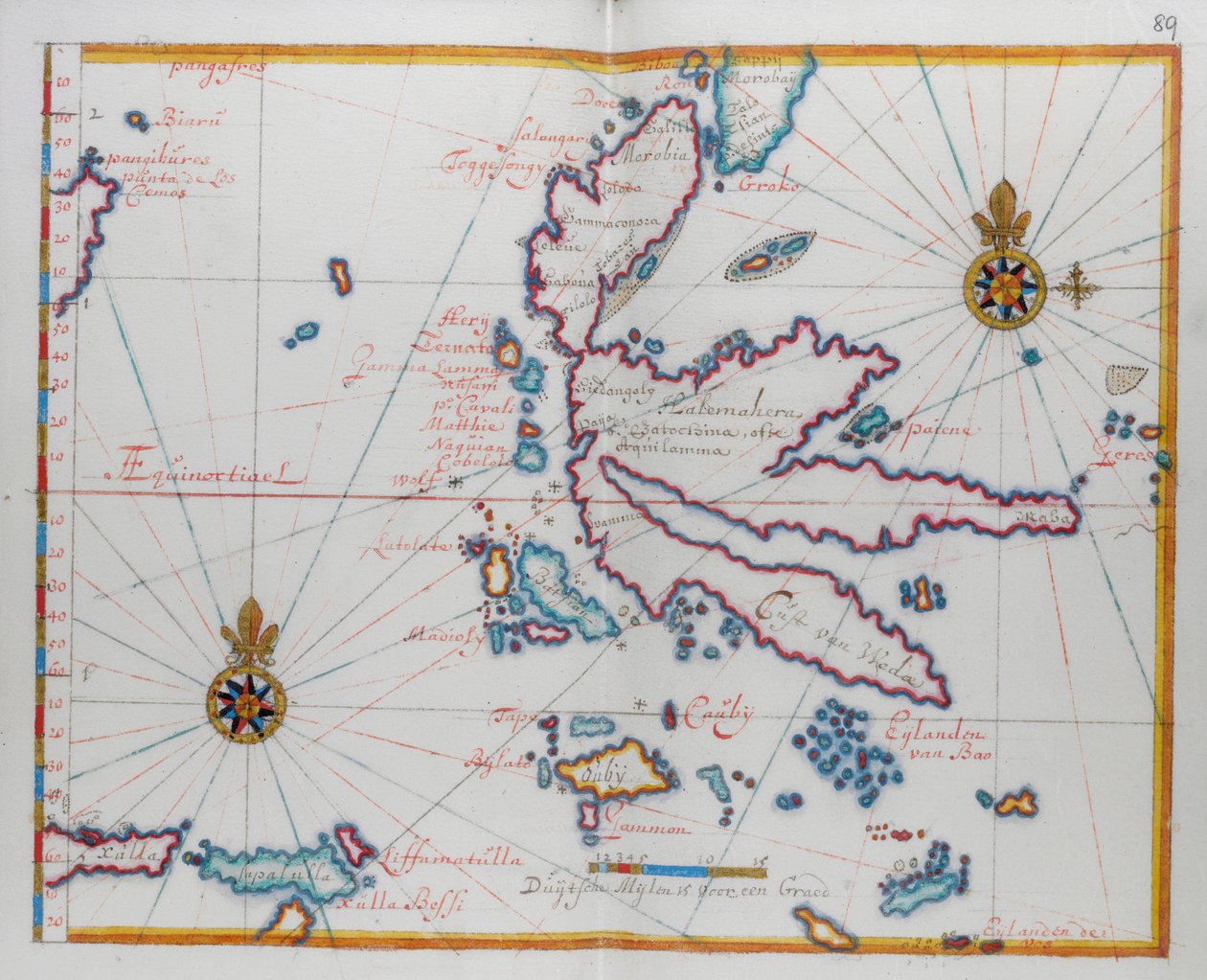 Molucca (Maluku) saaret, Intia, Indonesia. tekijältä Dutch School