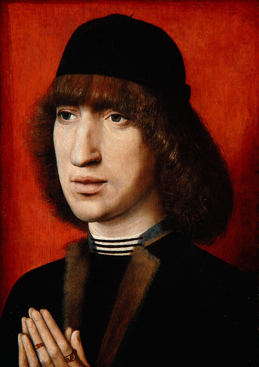 Miehen muotokuva, n. 1480-1490 tekijältä Dutch School