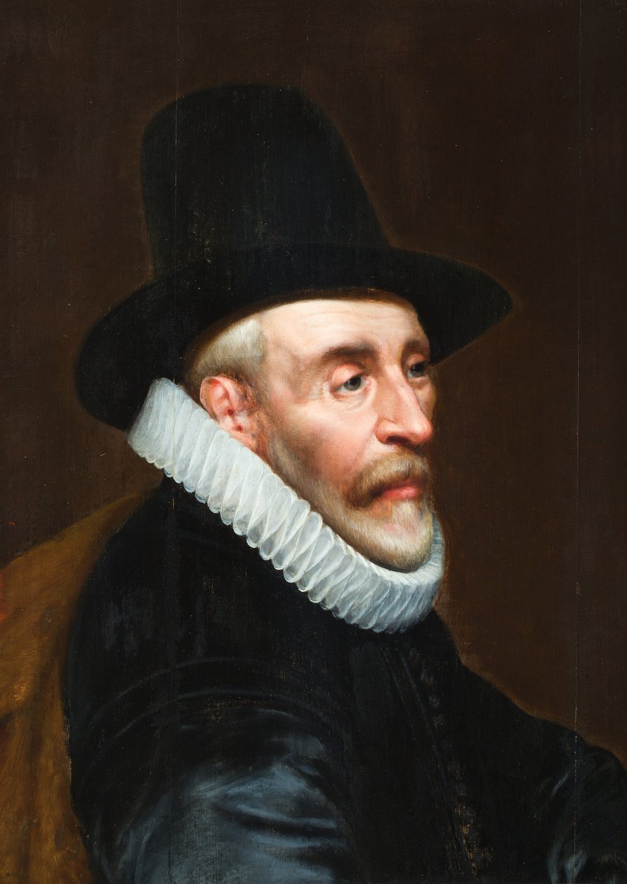 Muotokuva herrasmiehestä, jonka sanotaan olevan Sir Robert Catesby. tekijältä Dutch School
