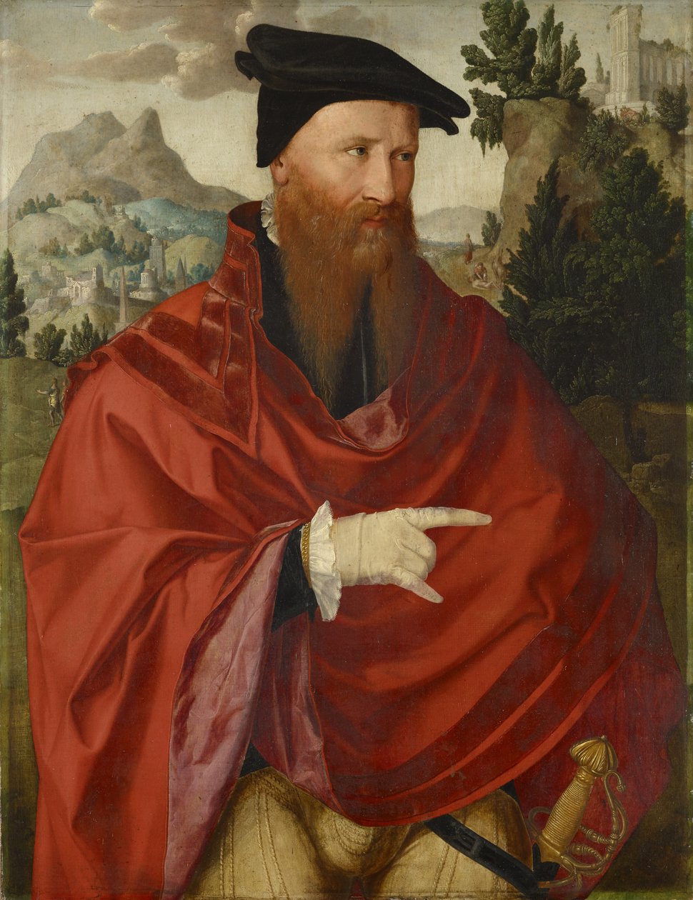 Anabaptisti David Jorisin muotokuva, n. 1540-1545 tekijältä Dutch School