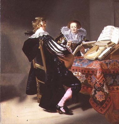 The Lute Player (paneeli) tekijältä Dutch School