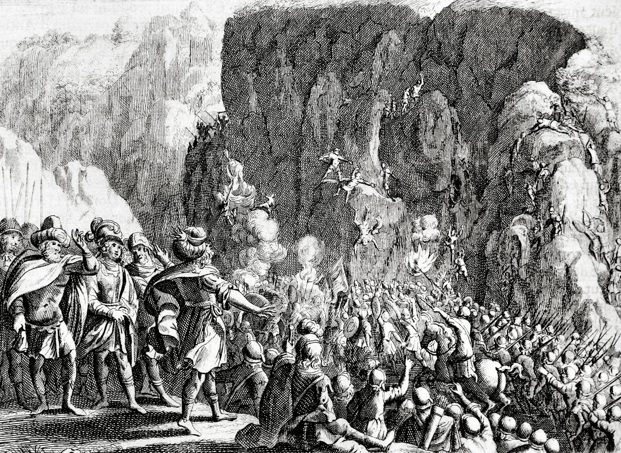 Masadan piiritys, noin 1700 tekijältä Dutch School
