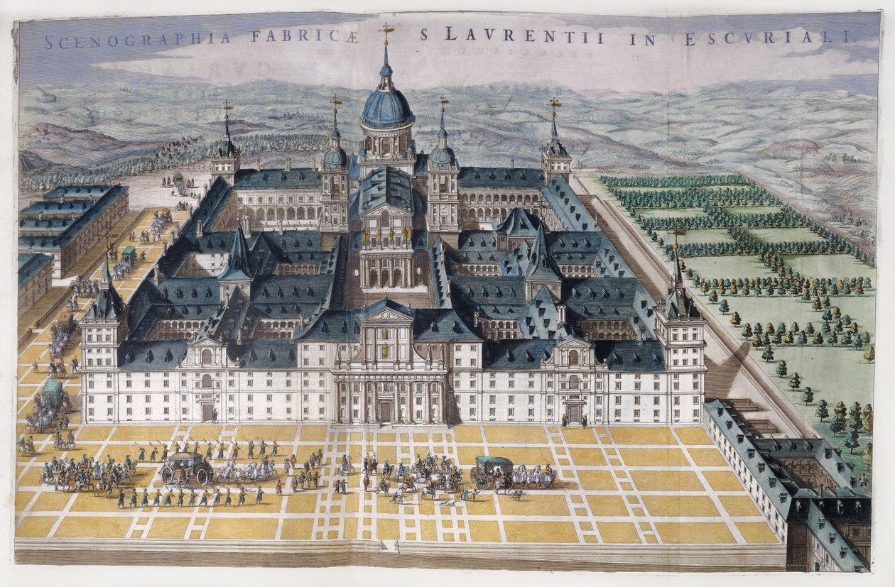 Näkymä Madridin Escorialille, n. 1662-5 tekijältä Dutch School