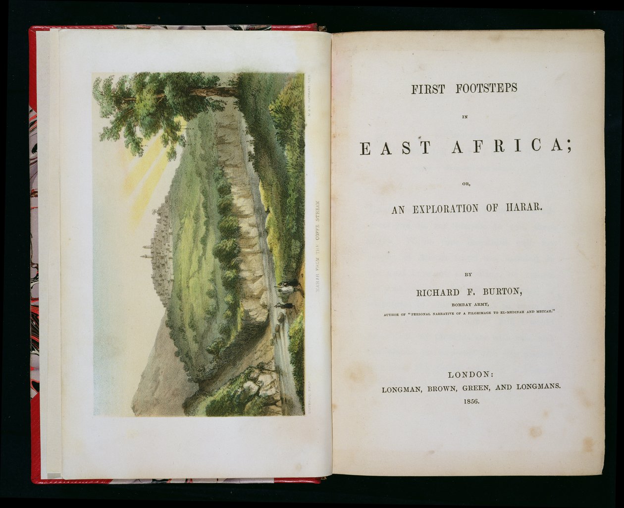 Harar Coffee Streamista, kohdasta First Footsteps in East Africa: An Exploration of Harar, kirjoittanut Richard F. Burton (1821-90), kaivertanut M & N Hanhart tekijältä Duteroq
