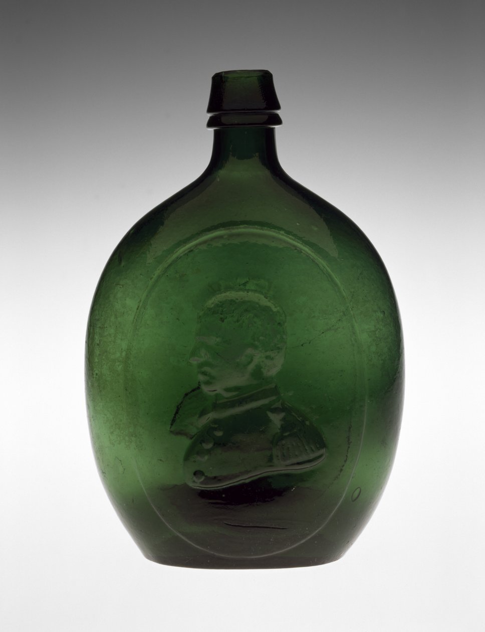 Kuviopullo, n. 1847 (lyijytön lasi) tekijältä Dyottville Glass Works