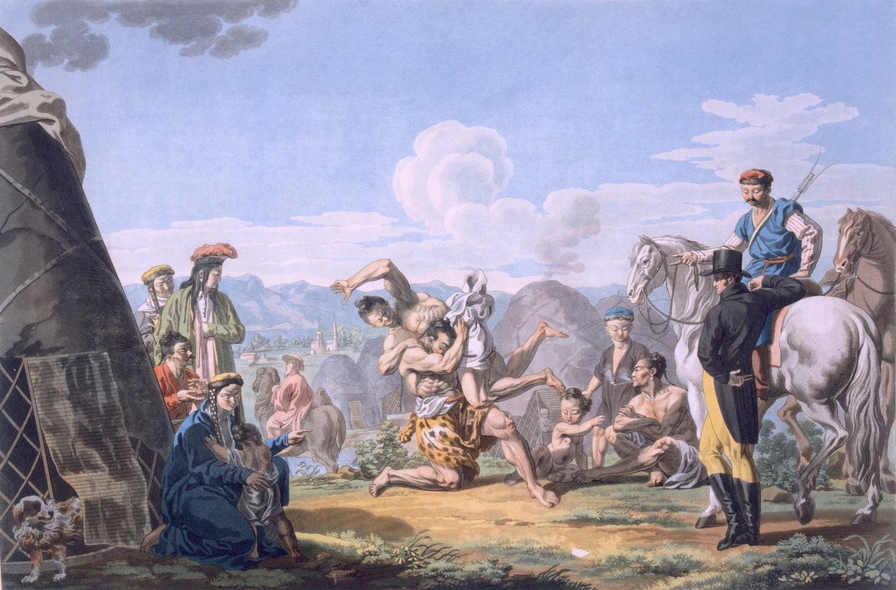 Kalmuksit Paini, 1812-13 tekijältä E. Karnejeff