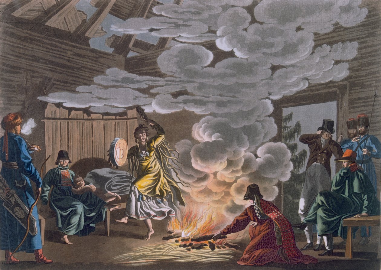 Theliot-tataarien shamaani, 1812-13 tekijältä E. Karnejeff