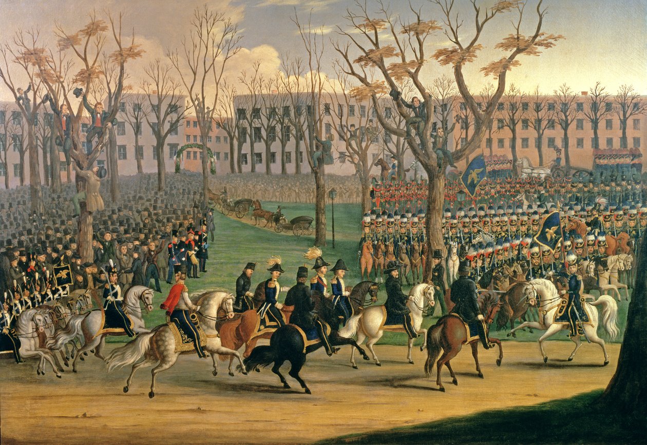 Kenraali Louis Kossuthin vastaanotto New Yorkissa 6. joulukuuta 1851 tekijältä E. Percel