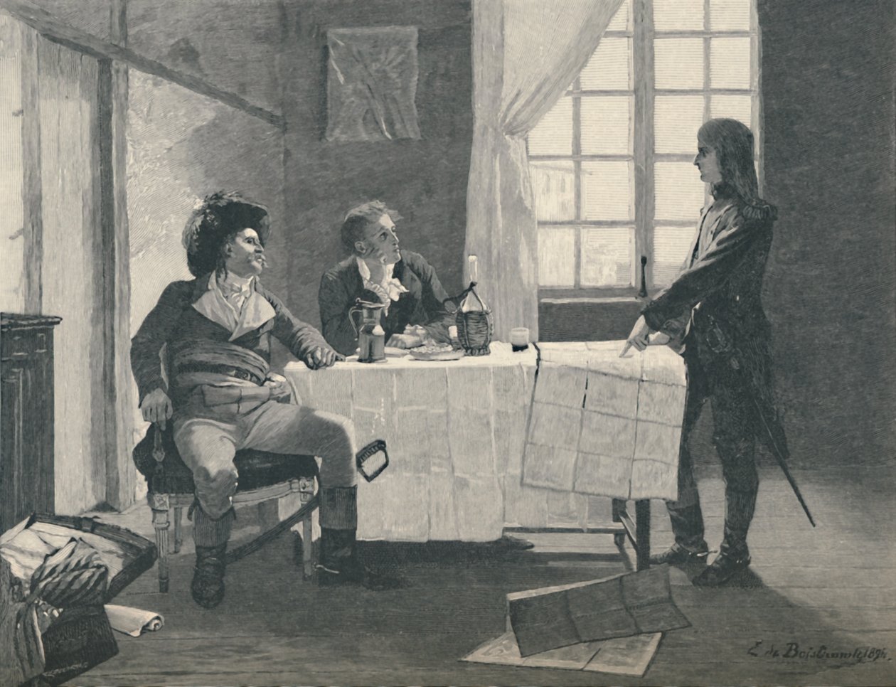 "Bonaparte, Turreau i Volney a Niça el 1793", 1896 finlandès tekijältä E.G.H. Del