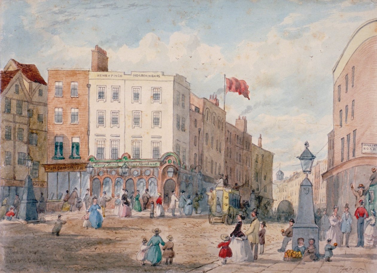Middle Row, Holborn, Lontoo, 1867 tekijältä EH Dixon