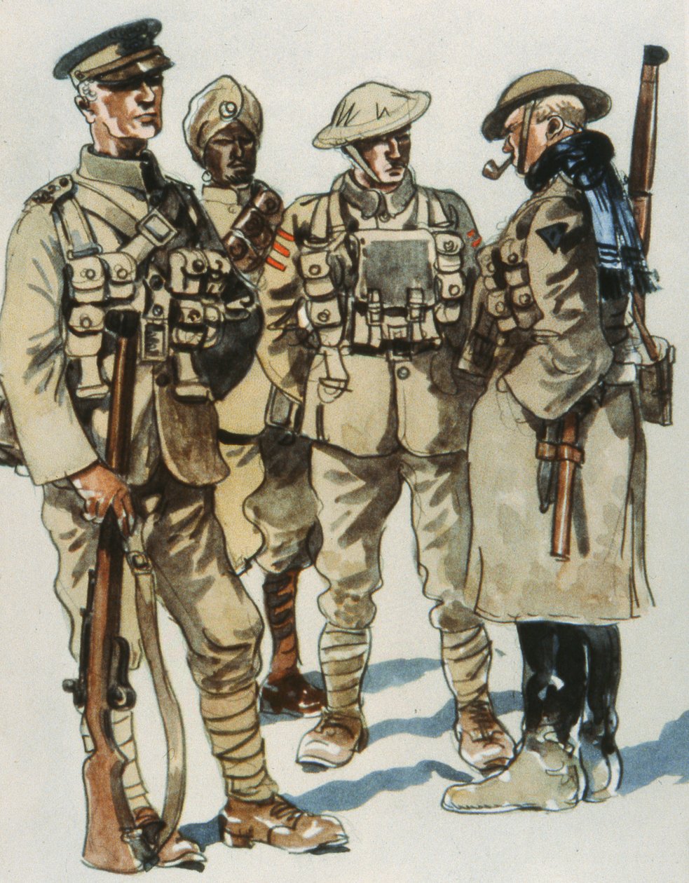Britannian armeijan univormut tekijältä E. (after) Dobrich